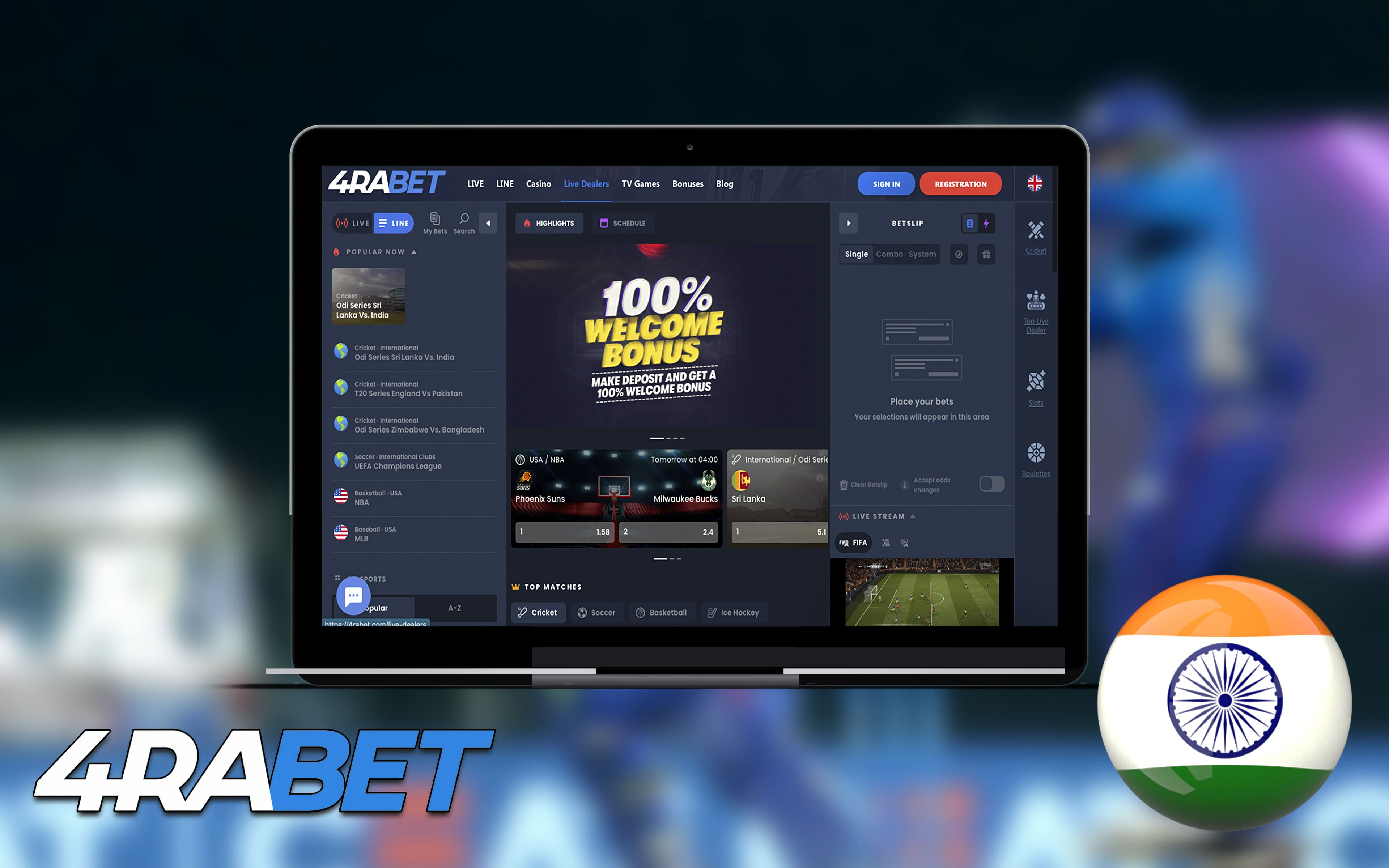 4rabet betting bookmaker india