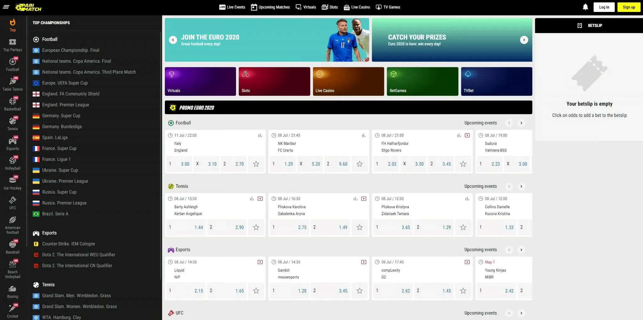 Parimatch website in 2025